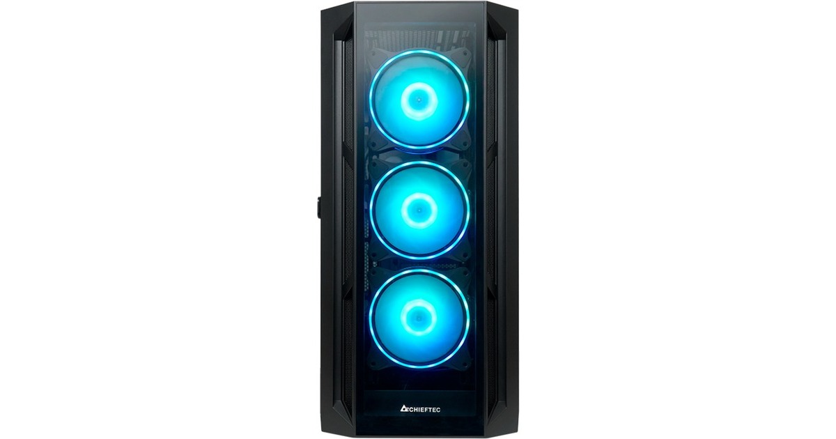 ChieftecAPEX midi tower behuizing  (Zwart | 2x USB-A | 1x USB-C | RGB | Tempered Glass)