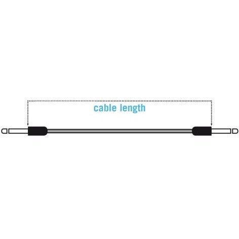 Klotz JBPR002 jack 2p - jack haaks 20 cm patchkabel