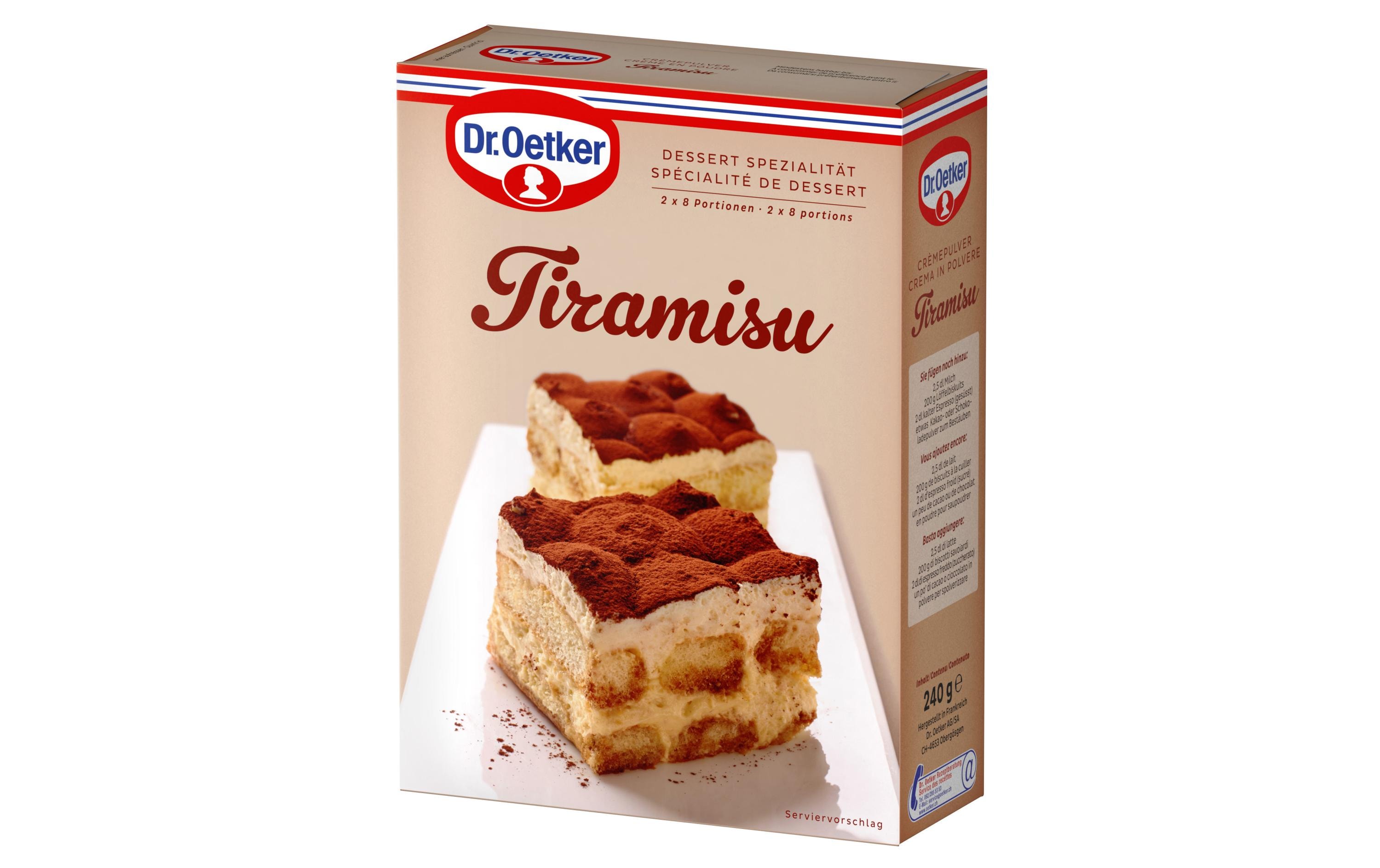 Dessertmischung Tiramisu 240 gBasis für köstliches Tiramisu