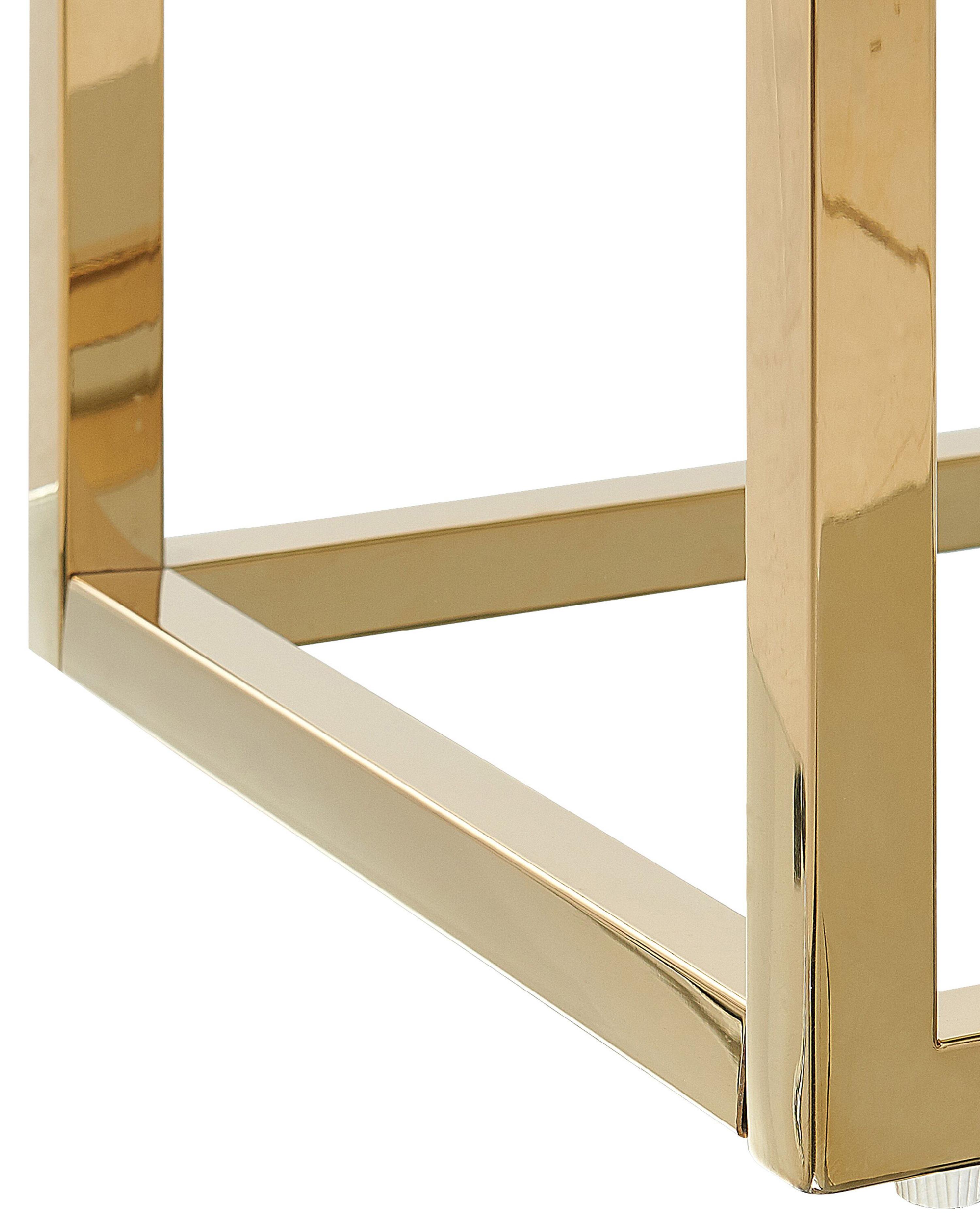 Sidetable AZUSA Veiligheidsglas Wit marmer