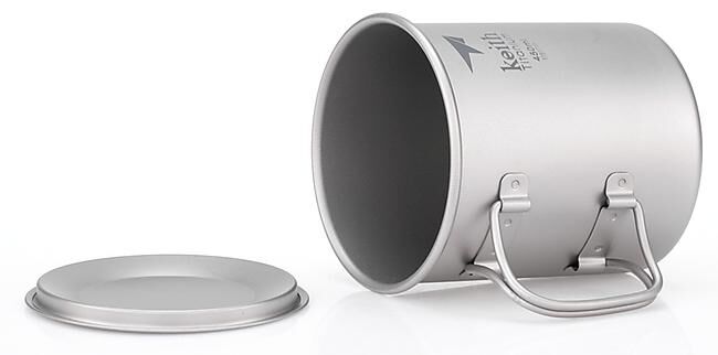 KEITH TITANIUM - MUG EN TITANE AVEC COUVERCLE