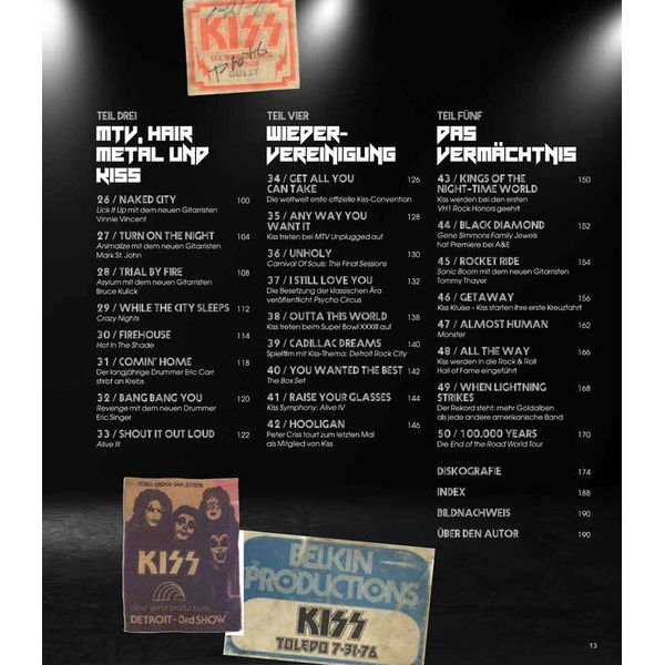 Hannibal Verlag 50 Jahre Kiss