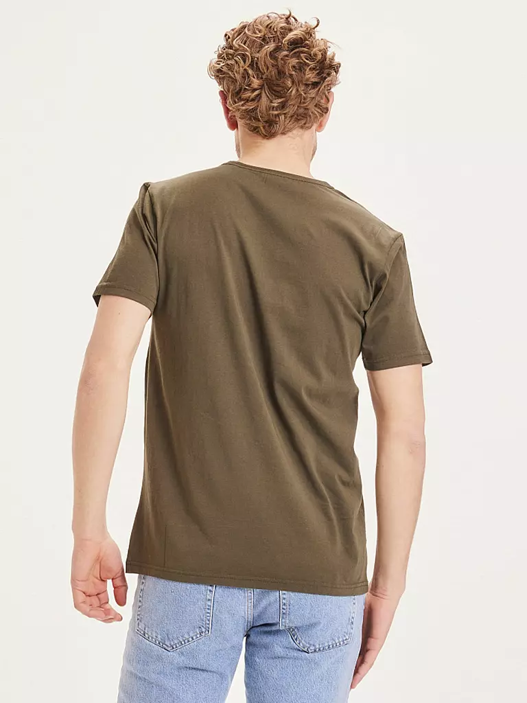 KNOWLEDGE COTTON APPAREL T-Shirt ALDER olive