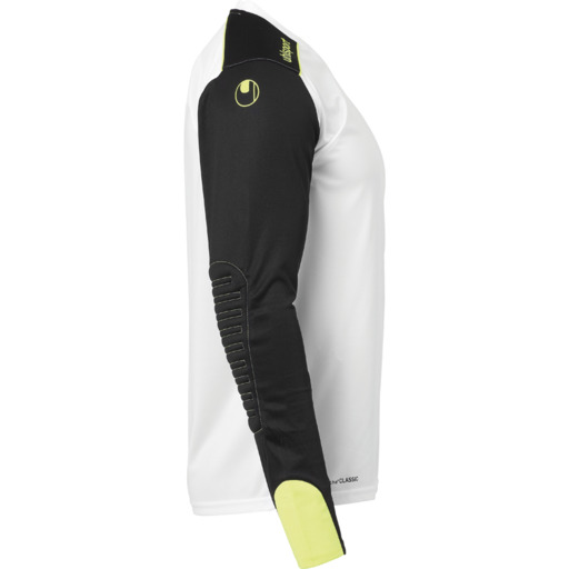 Camisa de goleiro Tower de manga comprida, branca/preta/amarela, Flu Uhlsport