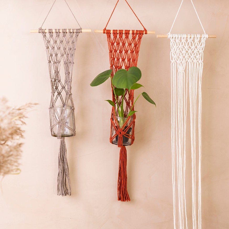 DIY Kit - Macramé - Blomsterophæng