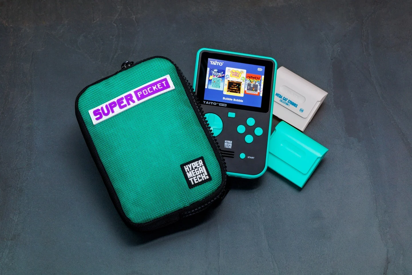 Blaze Evercade Hmt Super Pocket Fabric Case - Green/Black- BLAZE TAB Plus