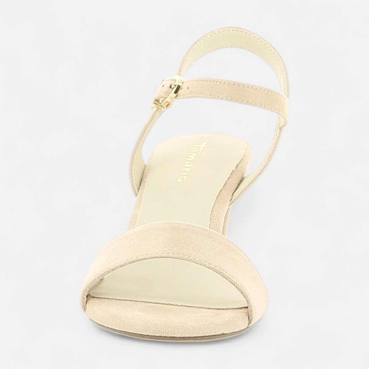 Nu-pieds à talon Femme beige