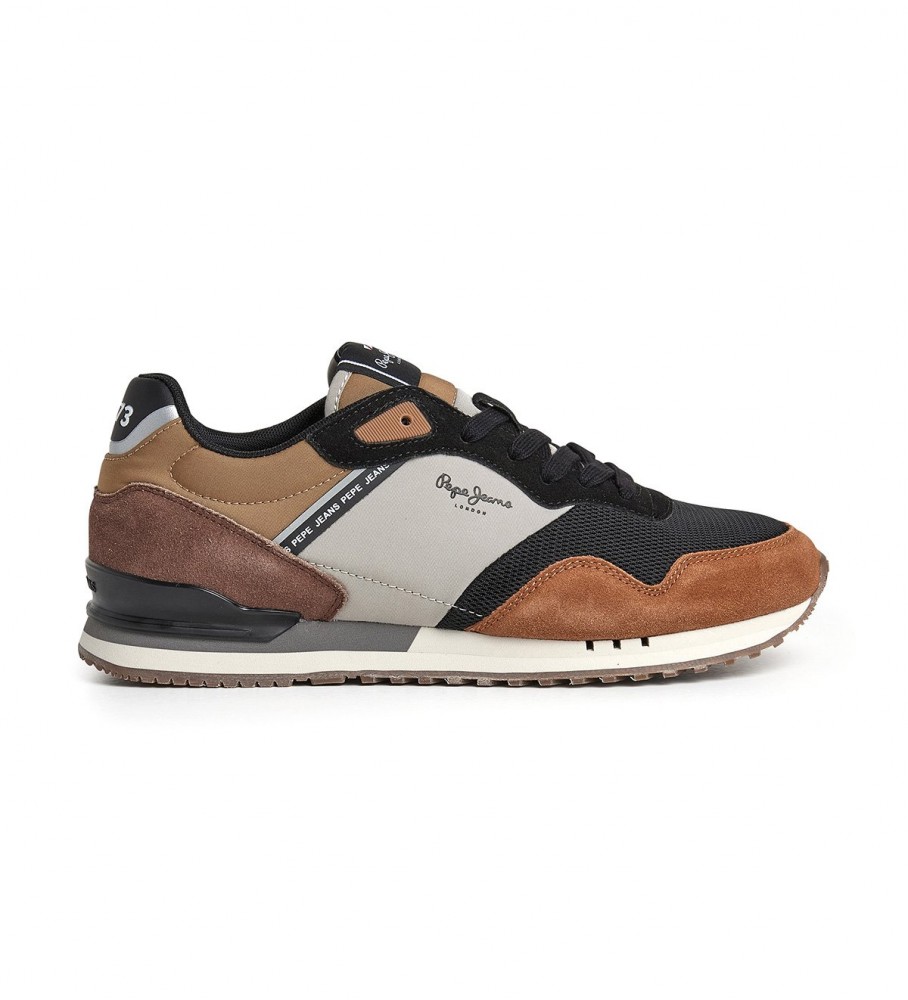 Tênis Pepe Jeans London Forest M de couro multicolorido
