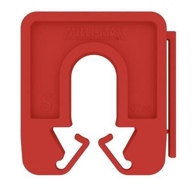 Milli-Max Uitvulplaatjes 5 mm rood VE=80 - 07852921