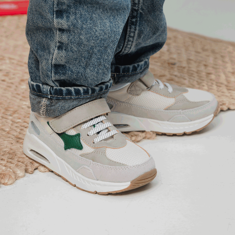 Shoesme groene sneaker Mesh, Microfiber leer, Suède | Jongens schoenen