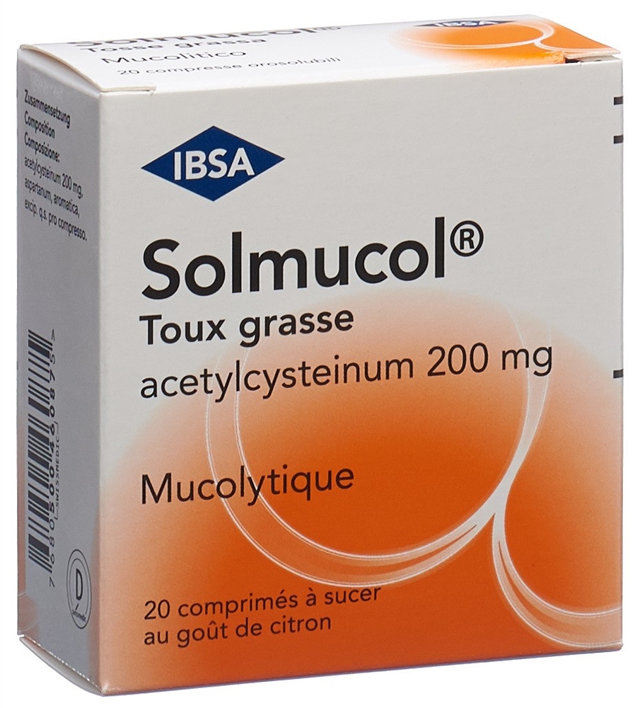 SOLMUCOL Erkältungshusten Lutschtabl 200 mg Blist 20 Stk