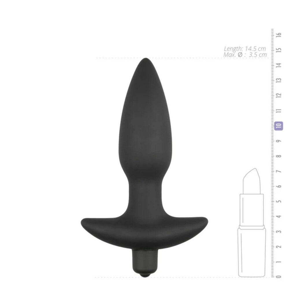 Easytoys Vibrerende Buttplug Zwart