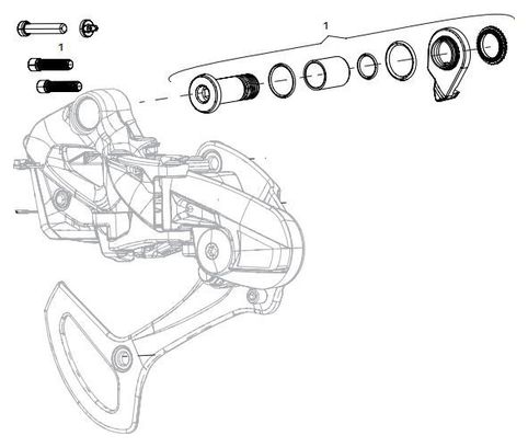 Kit Visserie Sram Dérailleur X01 Eagle AXS