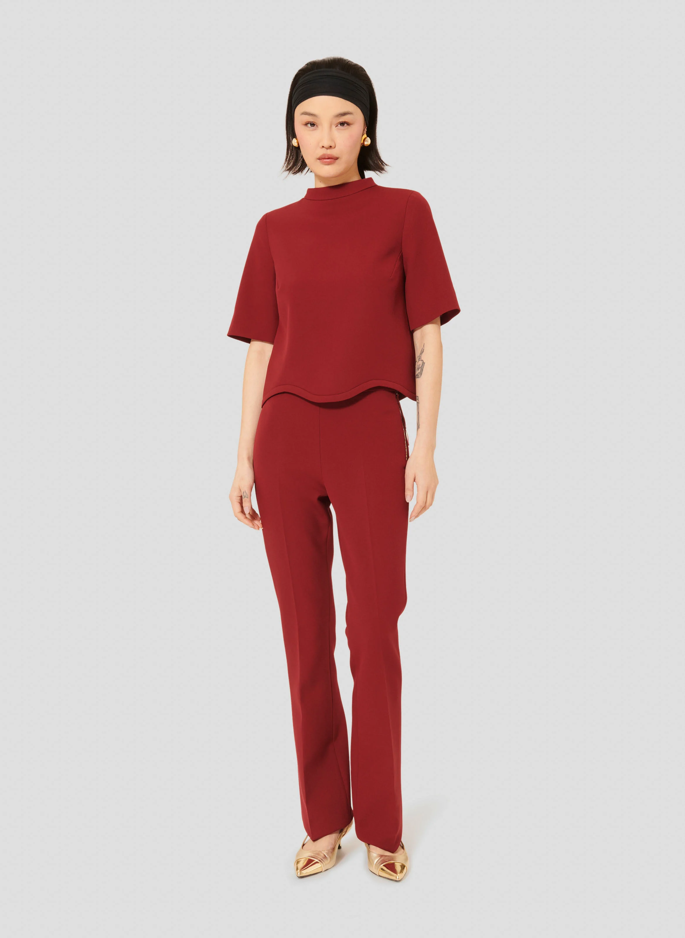 TILDA - Top court manches courtes| Rouge