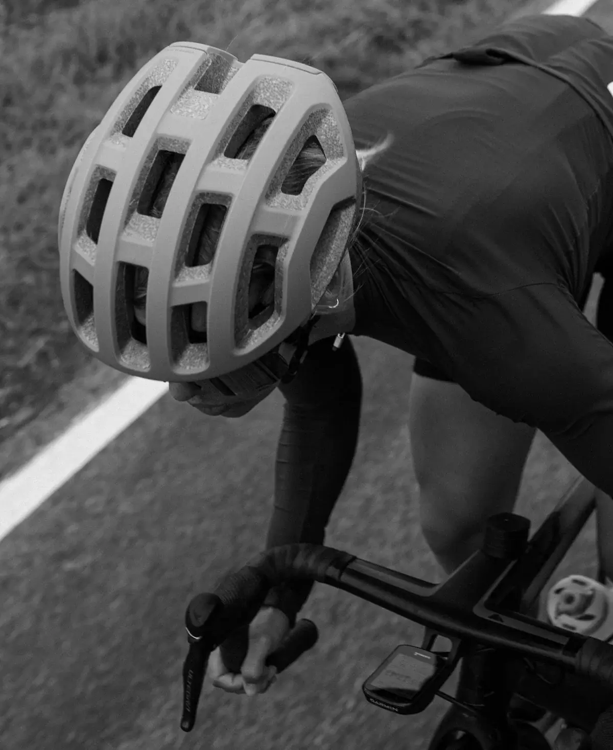 POC Ventral Lite Wide Fit Race Fietshelm Zwart/Wit
