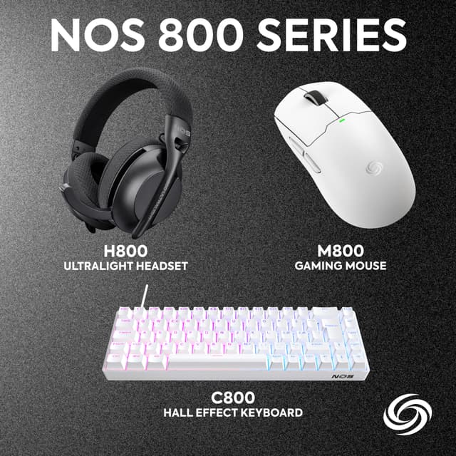 NOS C800 MAGNETIC 65 RGB HALL EFFECT WHITE
