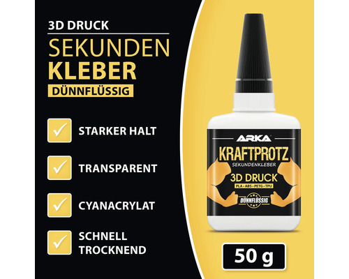 ARKA Kraftprotz Superlijm 3D-printen dun 50 g