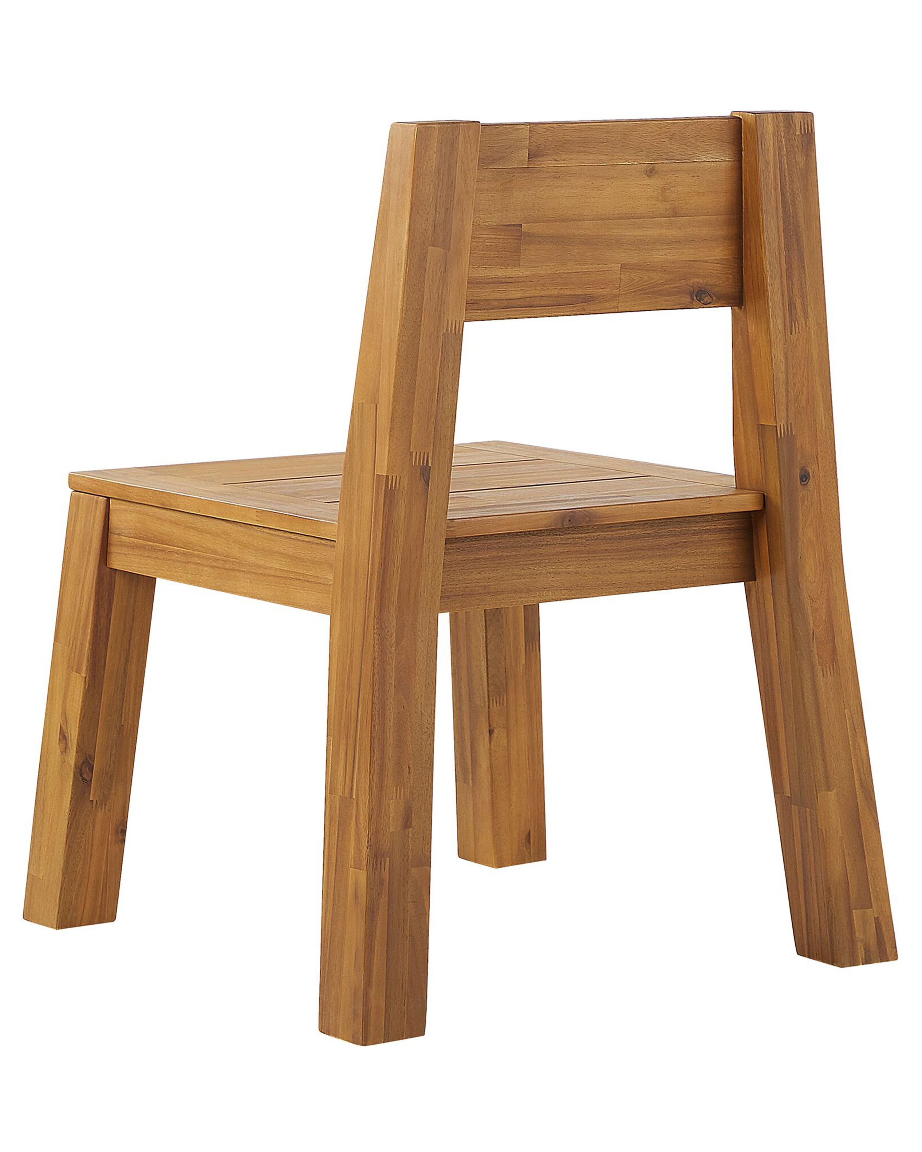 Set van 4 tuinstoelen LIVORNO Acaciahout Bruin