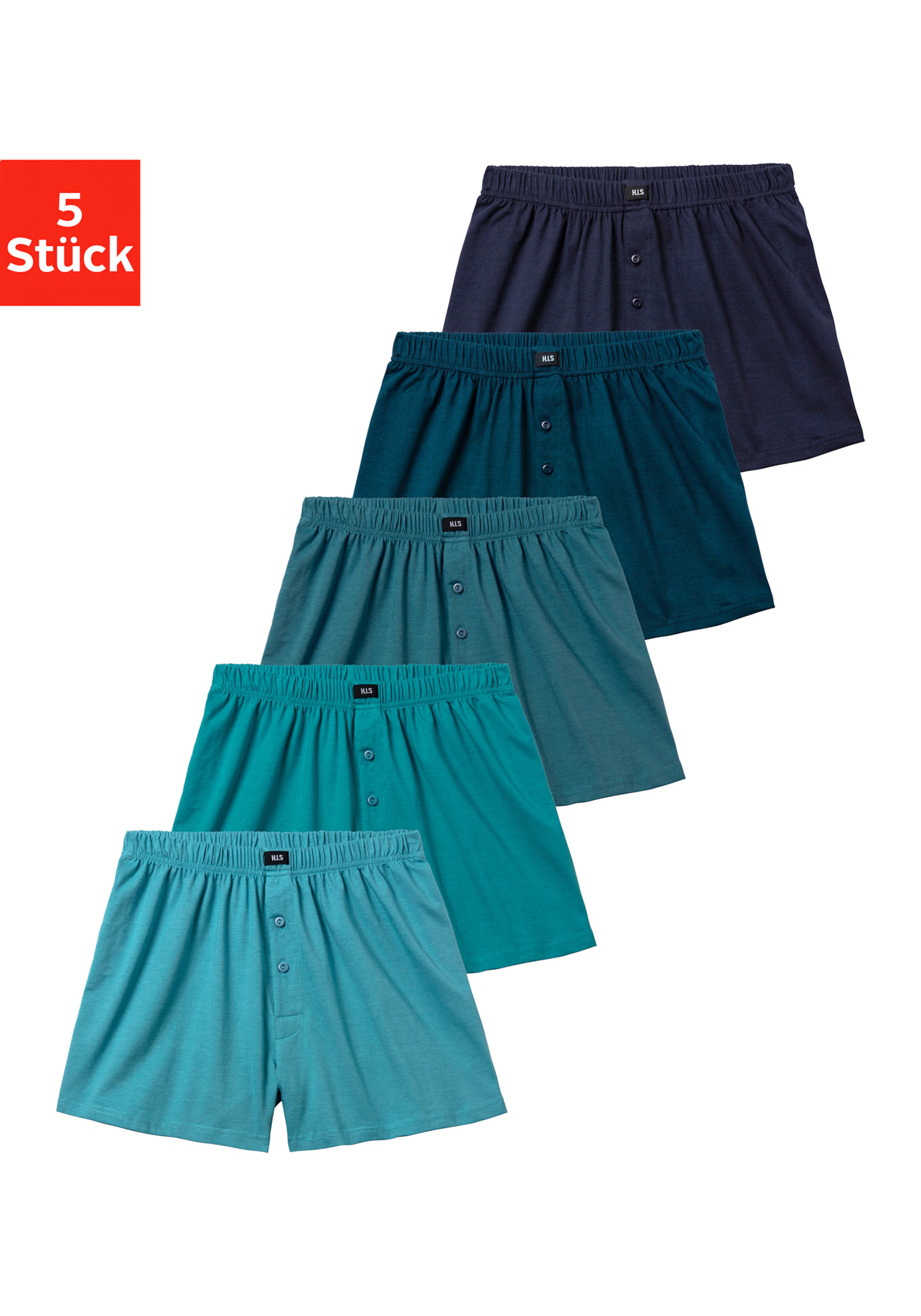 H.I.S Weiter Boxer in hellblau, hellpetrol, petrol, dunkelpetrol, navy