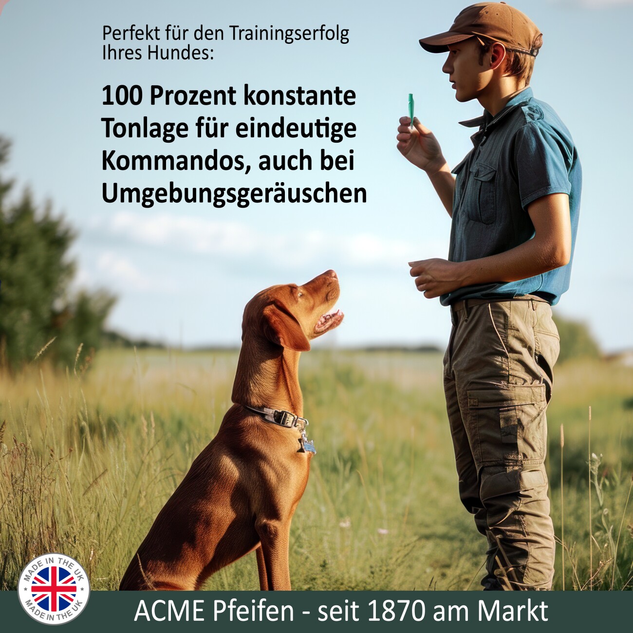 ACME Hundepfeife No. 211.5 mit Pfeifenband türkis