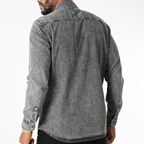 Chemise Jean Manches Longues Matter Life Gris Chiné
