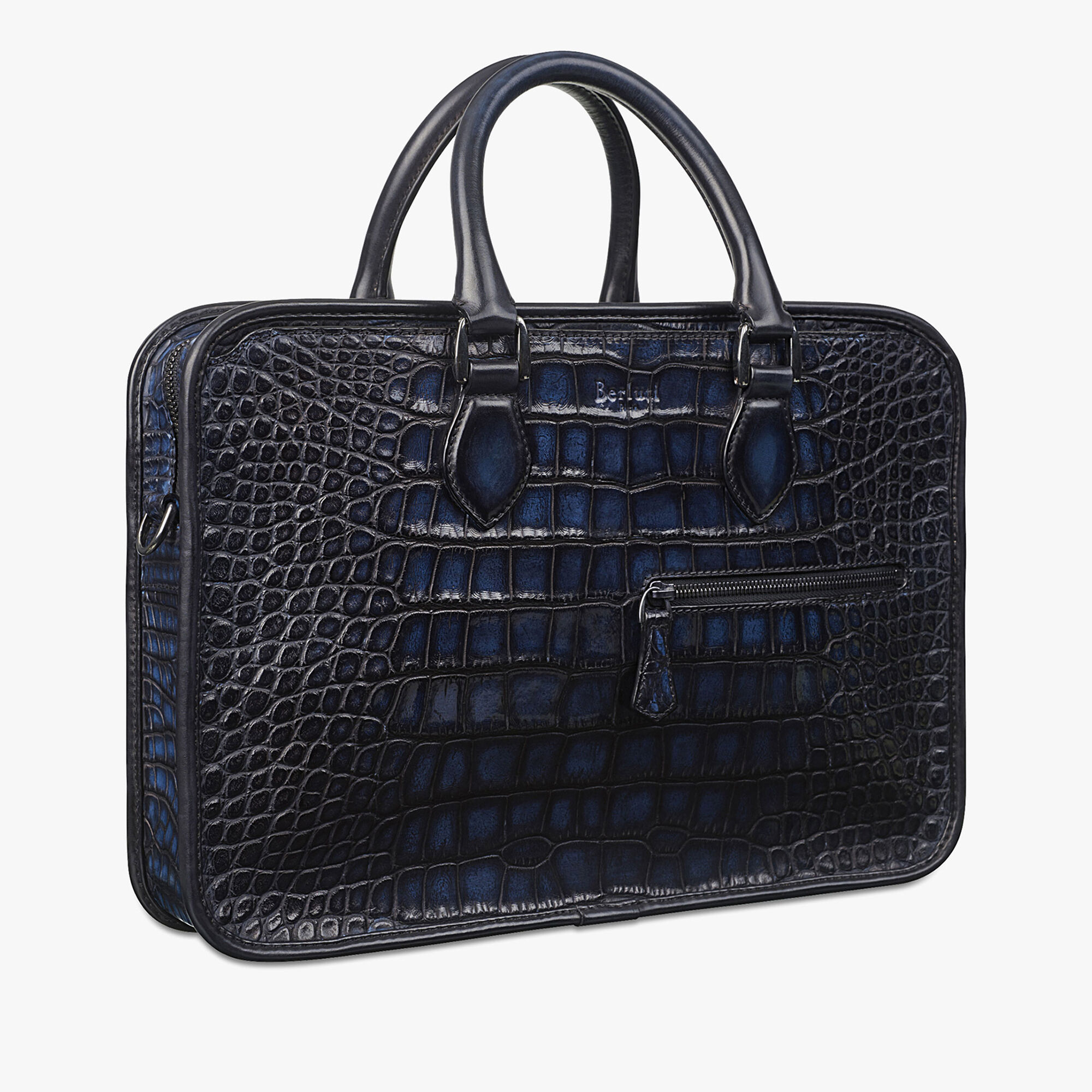 Cartable Un Jour Mini En Cuir d'Alligator