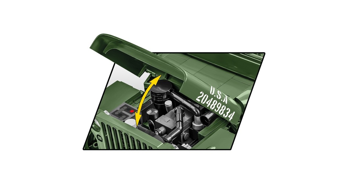 COBIHistorical Collection - Willys MB Medical Constructiespeelgoed  (Schaal 1:12)