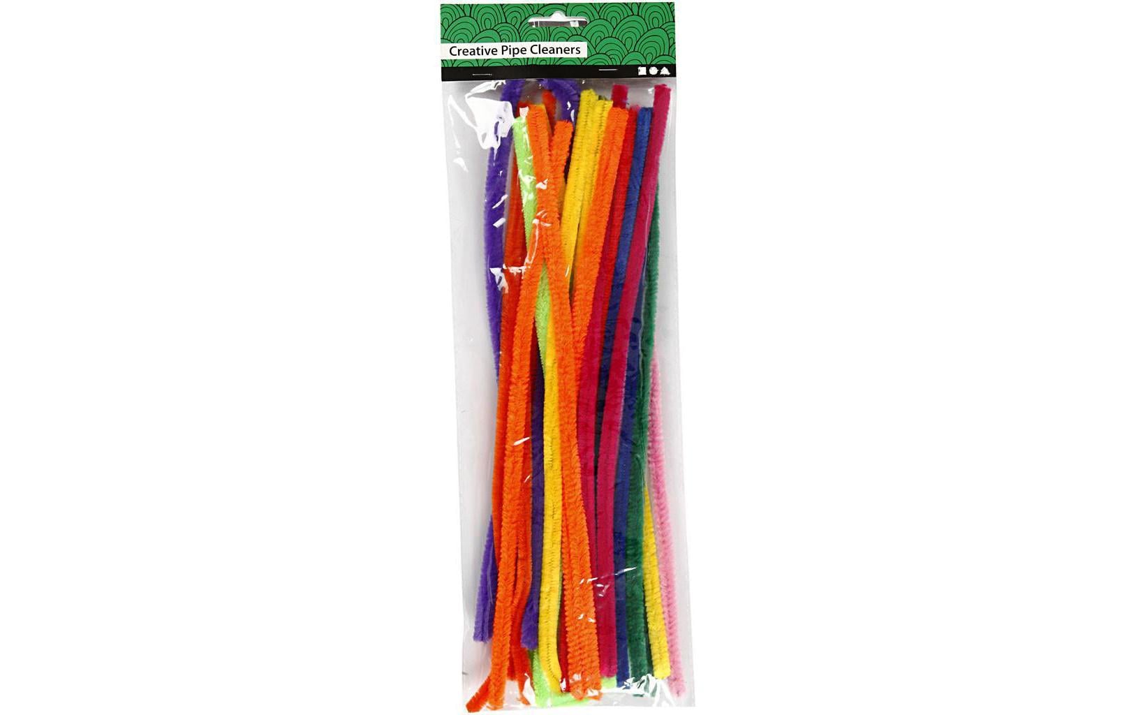 Chenilledraht 6 mm 50 Stück, diverse FarbenPfeiffenreiniger farbig assortiert