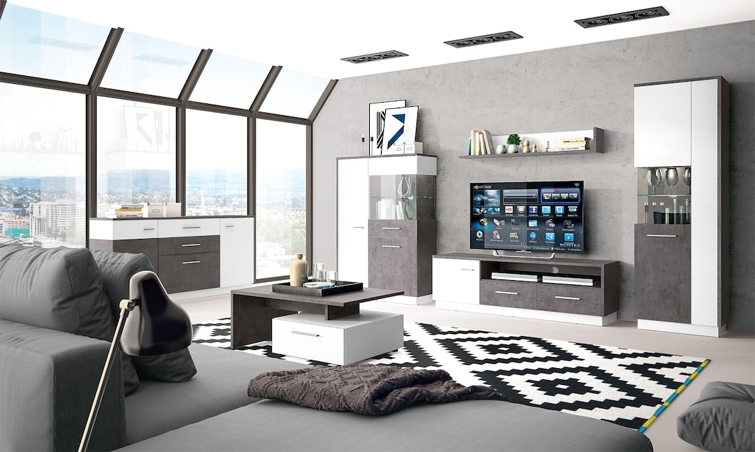 Couchtisch Zingaro Braun/Weiß 100 x 41 x 66 cm