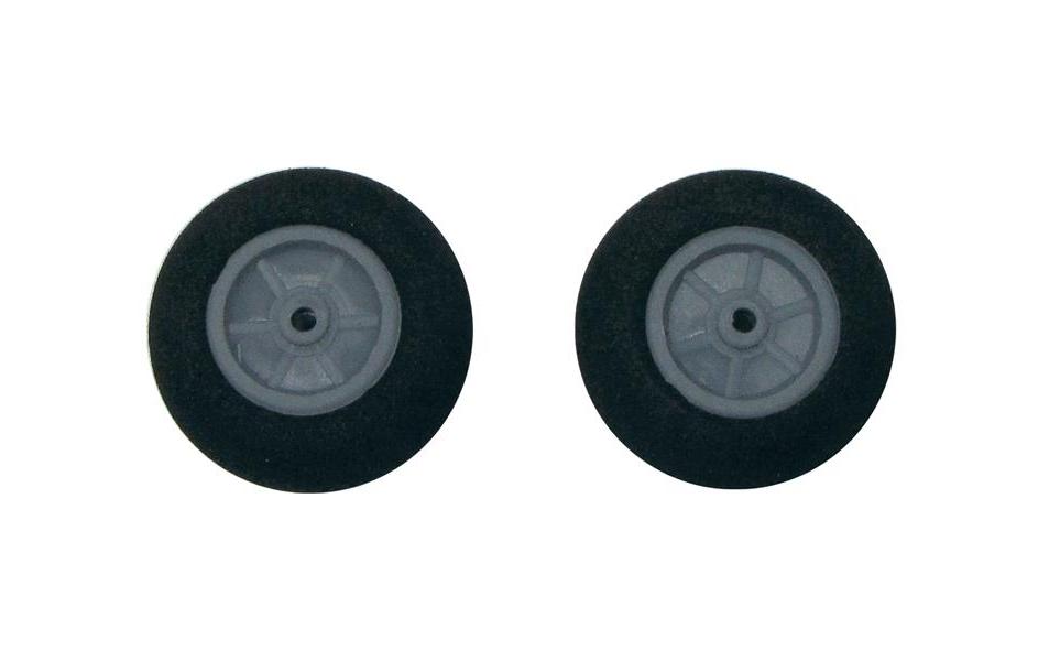 Moosgummi Super Leichtrad 25 mm, 2 StückRäder für Modellflugzeuge