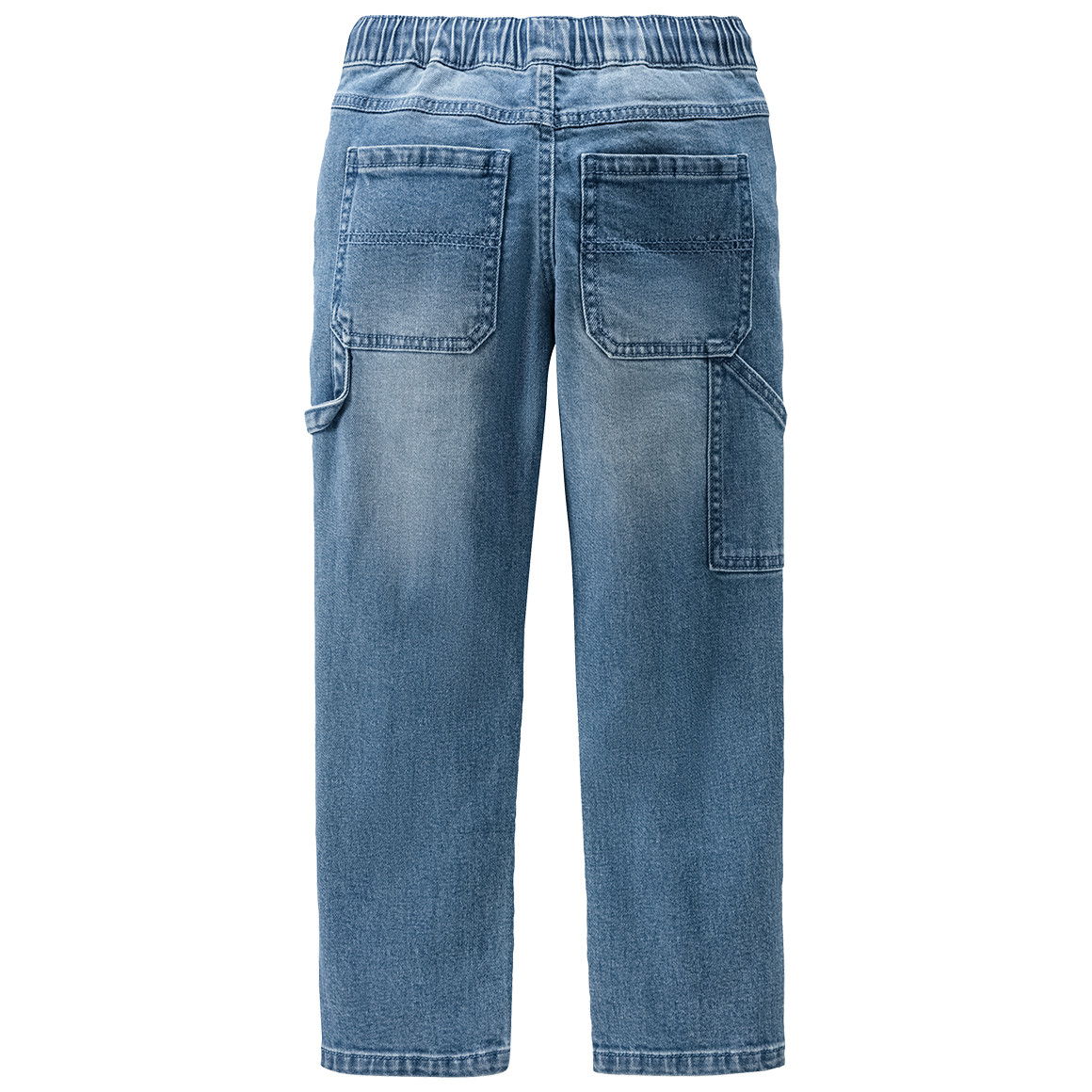 Topolino Jungen Pull-on-Jeans mit Ziernähten blau