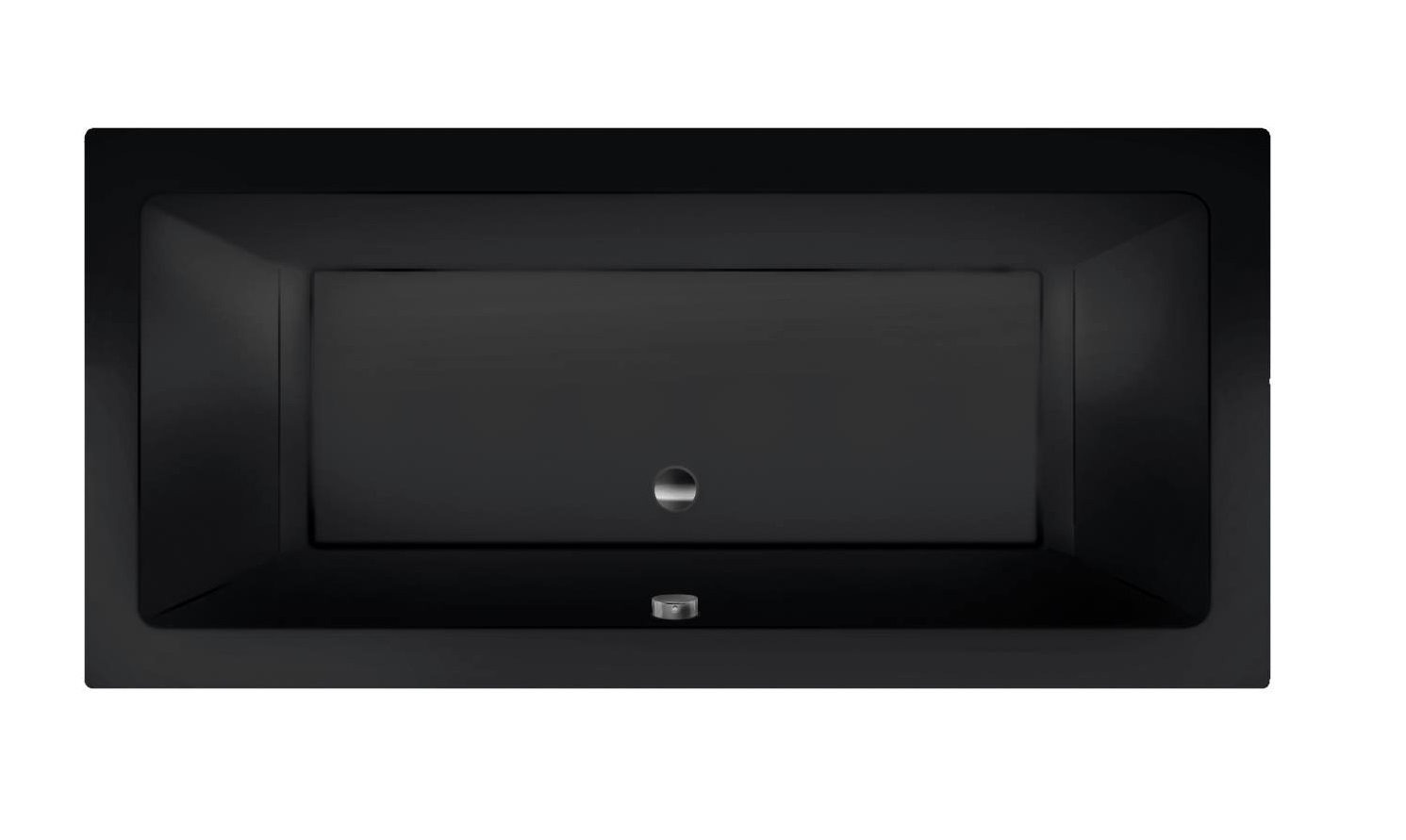 Xenz Society ligbad 190x80x50cm ebony mat zwart