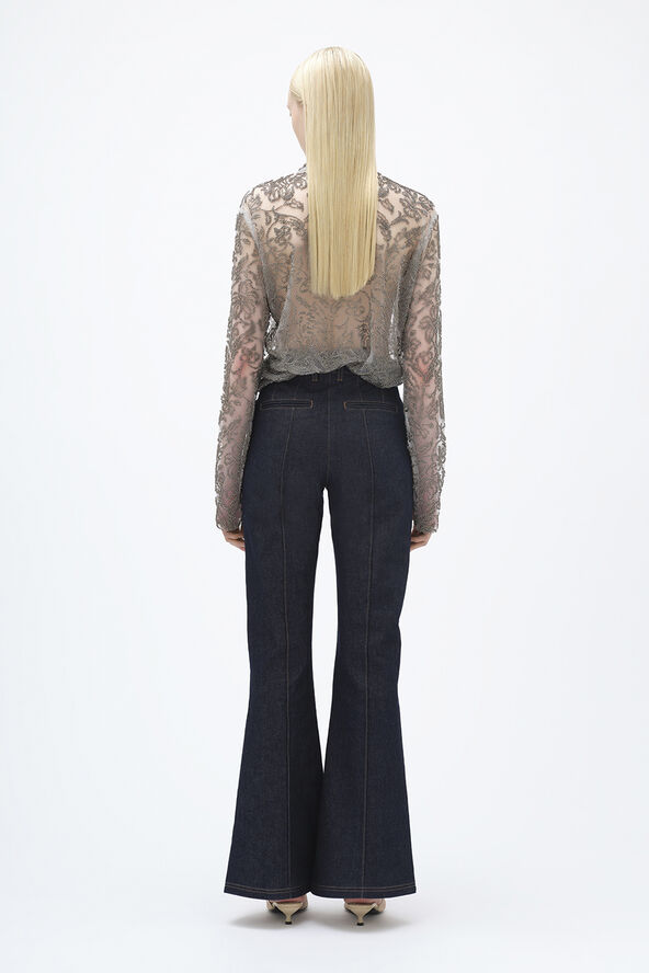 REMAIN Flared Denim Pants Blue graphite