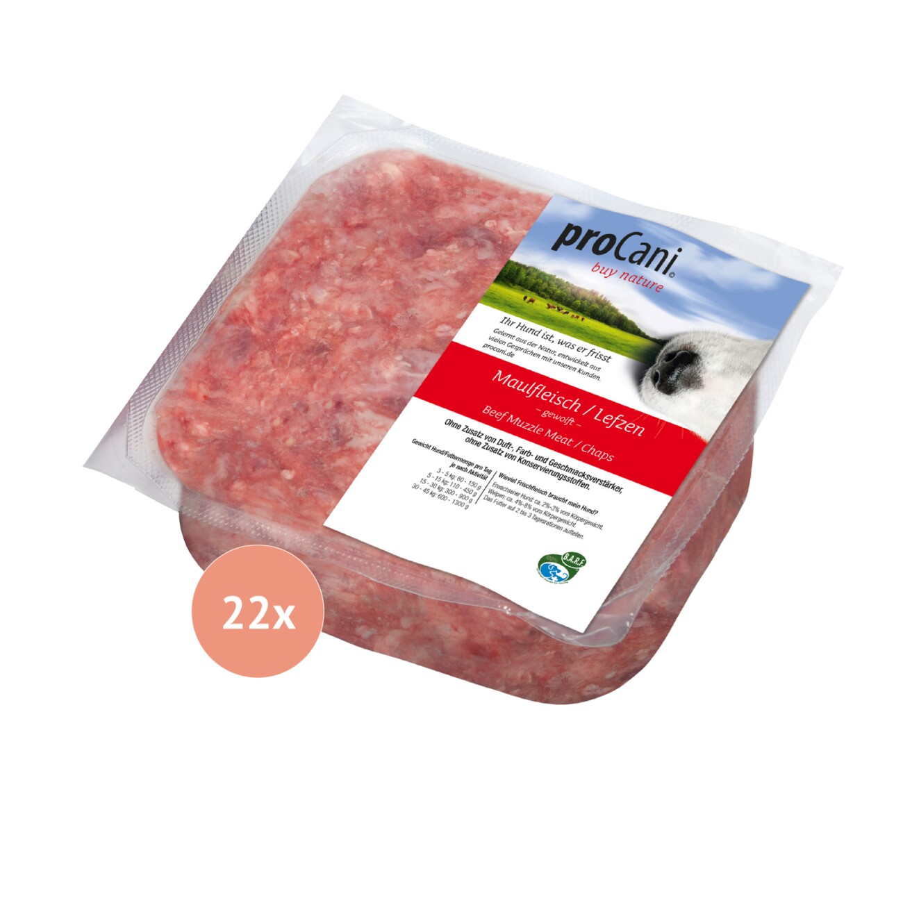 ProCani Maulfleisch/Lefzen 22x500 g