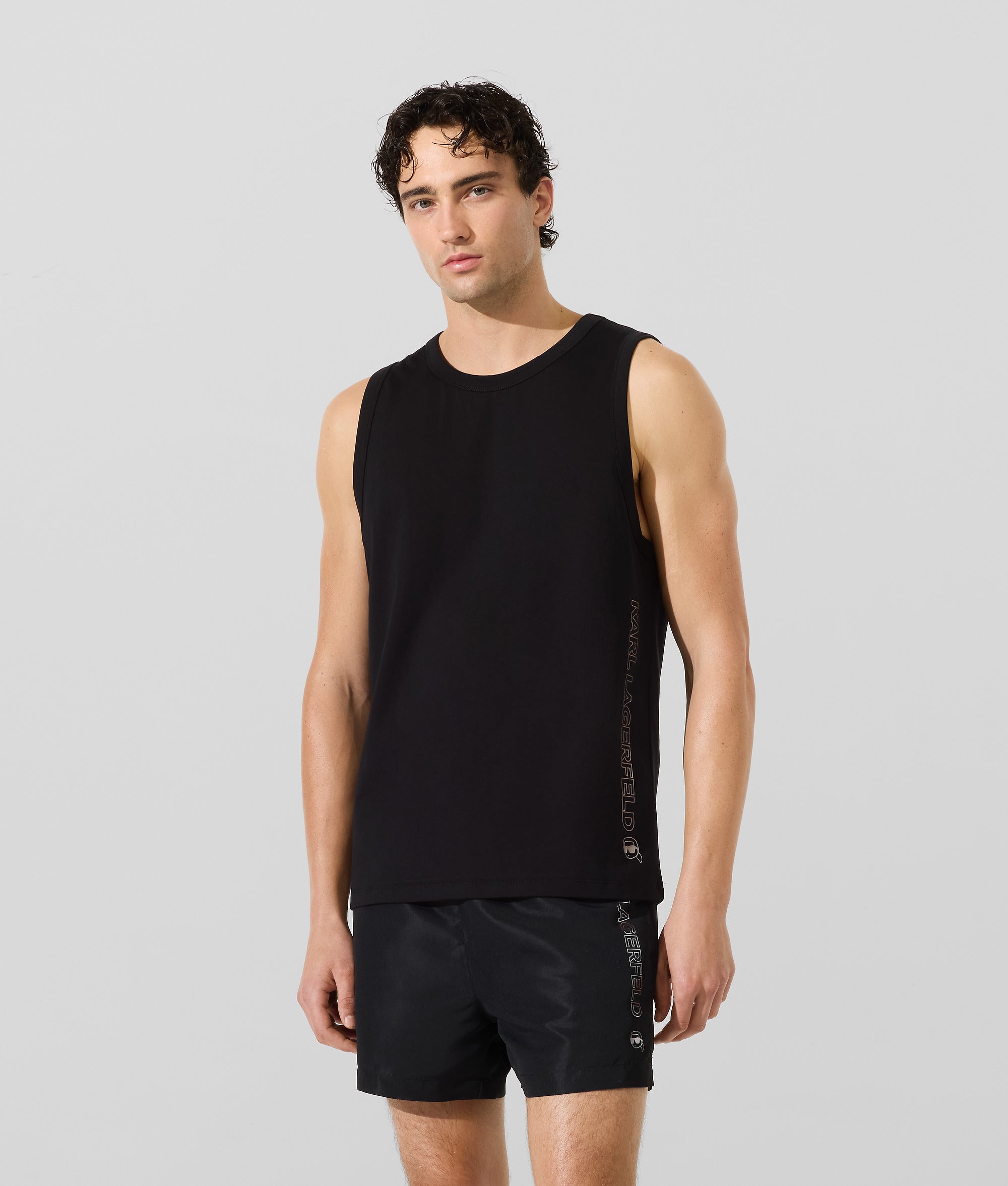Ikon metallic strand tanktop