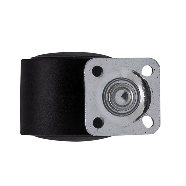 Roulette jumelée pivotante noire ø3.5 cm, charge max 30 kg