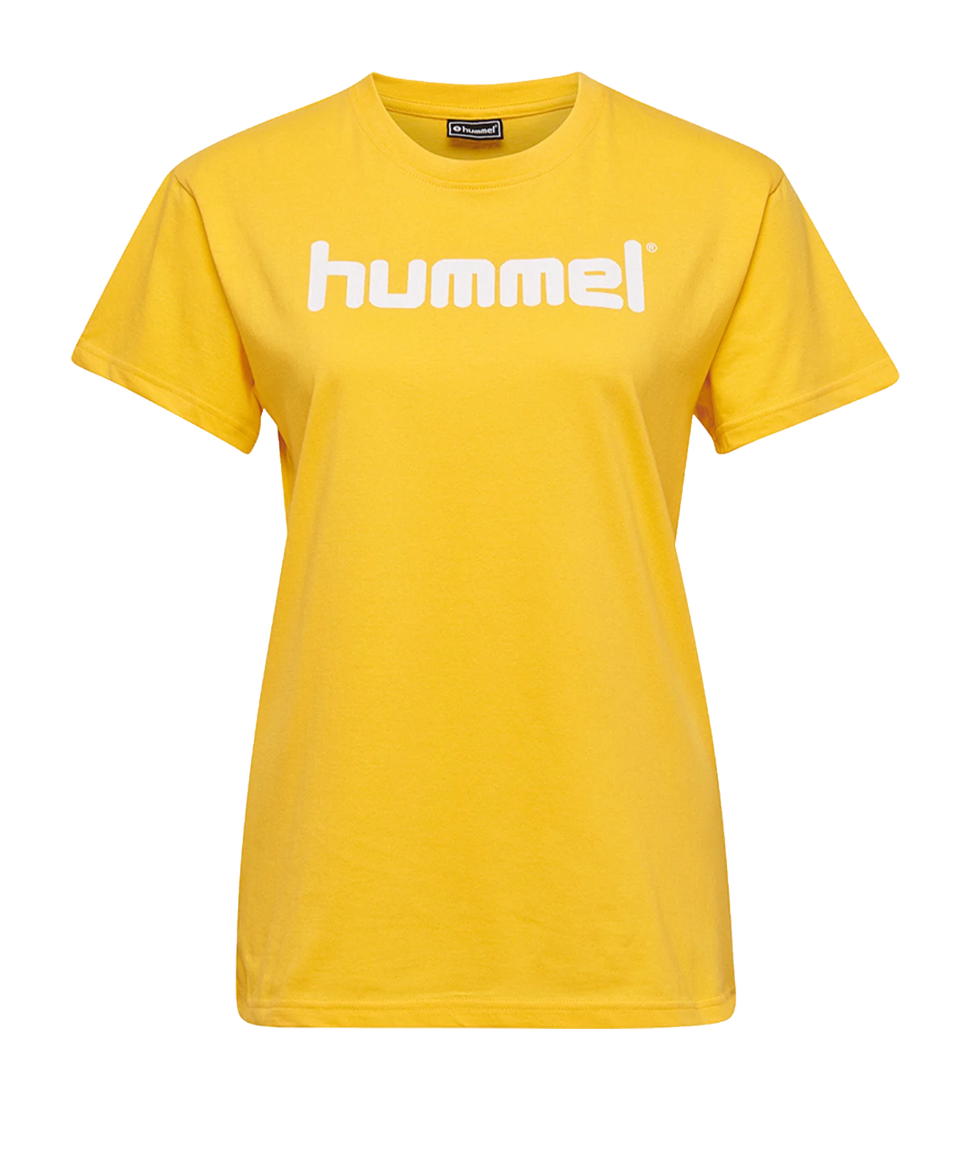 Hummel Cotton T-Shirt Logo Damen Gelb F5001