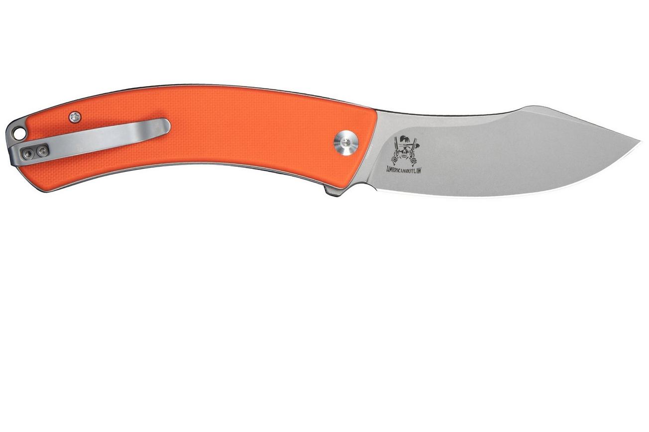 Civivi Outlaw Muk C24079-2 Stonewashed 14C28N, Orange G10, zakmes