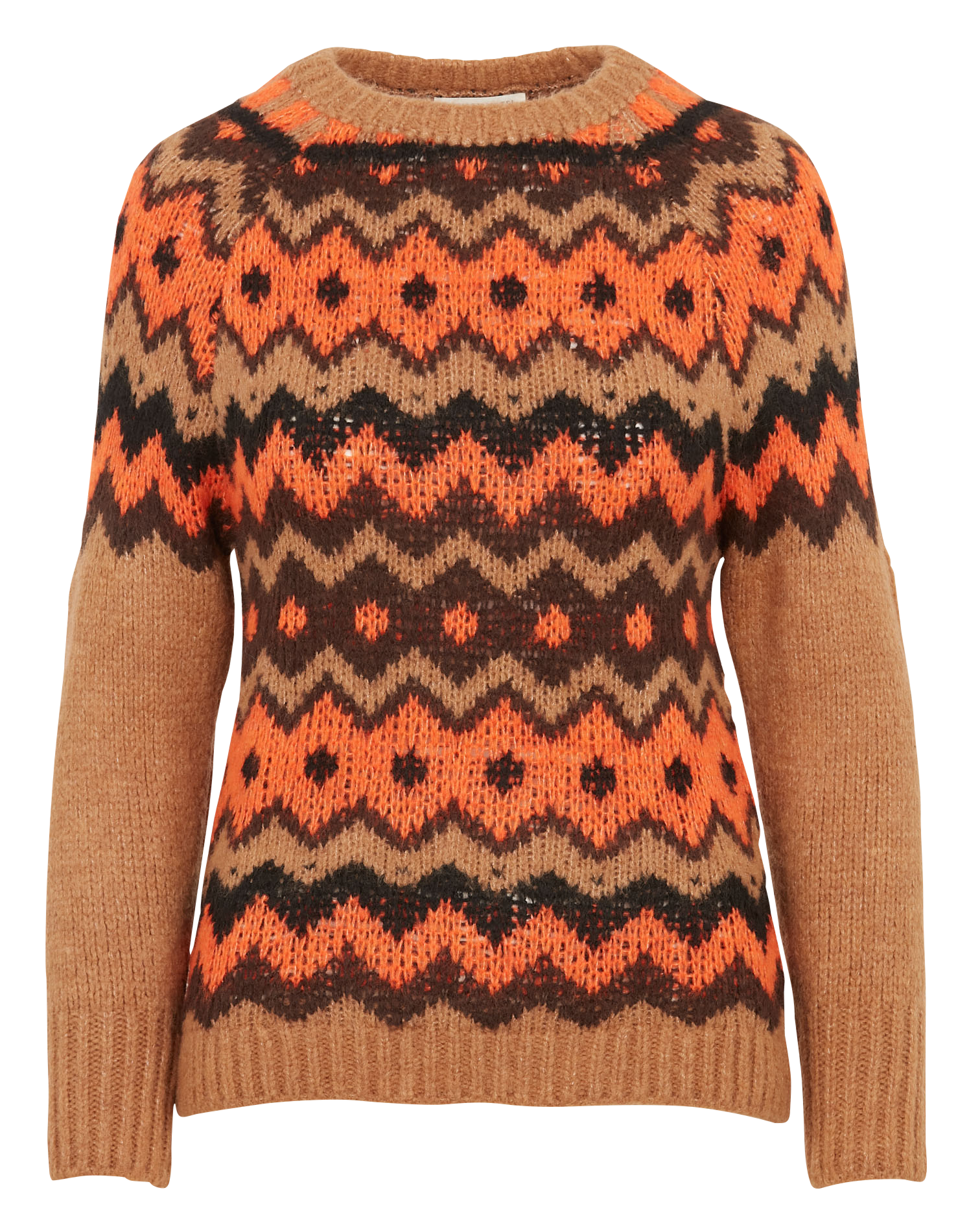 BARILOCHE - Pull encolure ronde droit | Orange