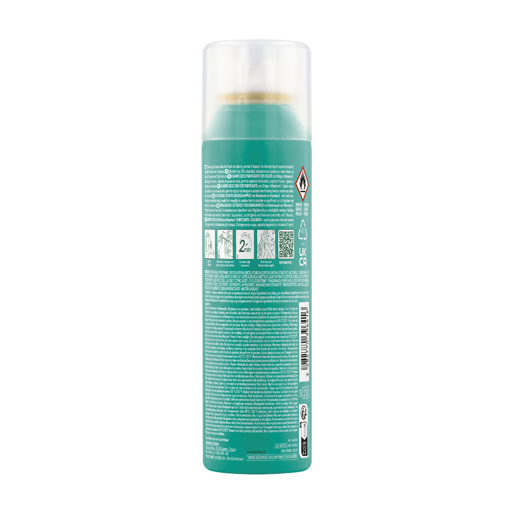 Klorane Trockenshampoo<br>150 ml, Aerosol Spray, Brennnessel getönt