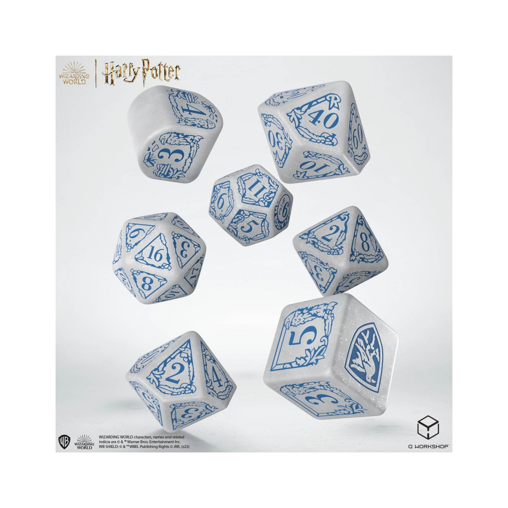 Set de dés Harry Potter - Serdaigle Blanc