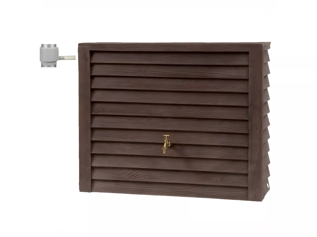 Récupérateur D'eau Aérien Apparence Bois Woody 350l