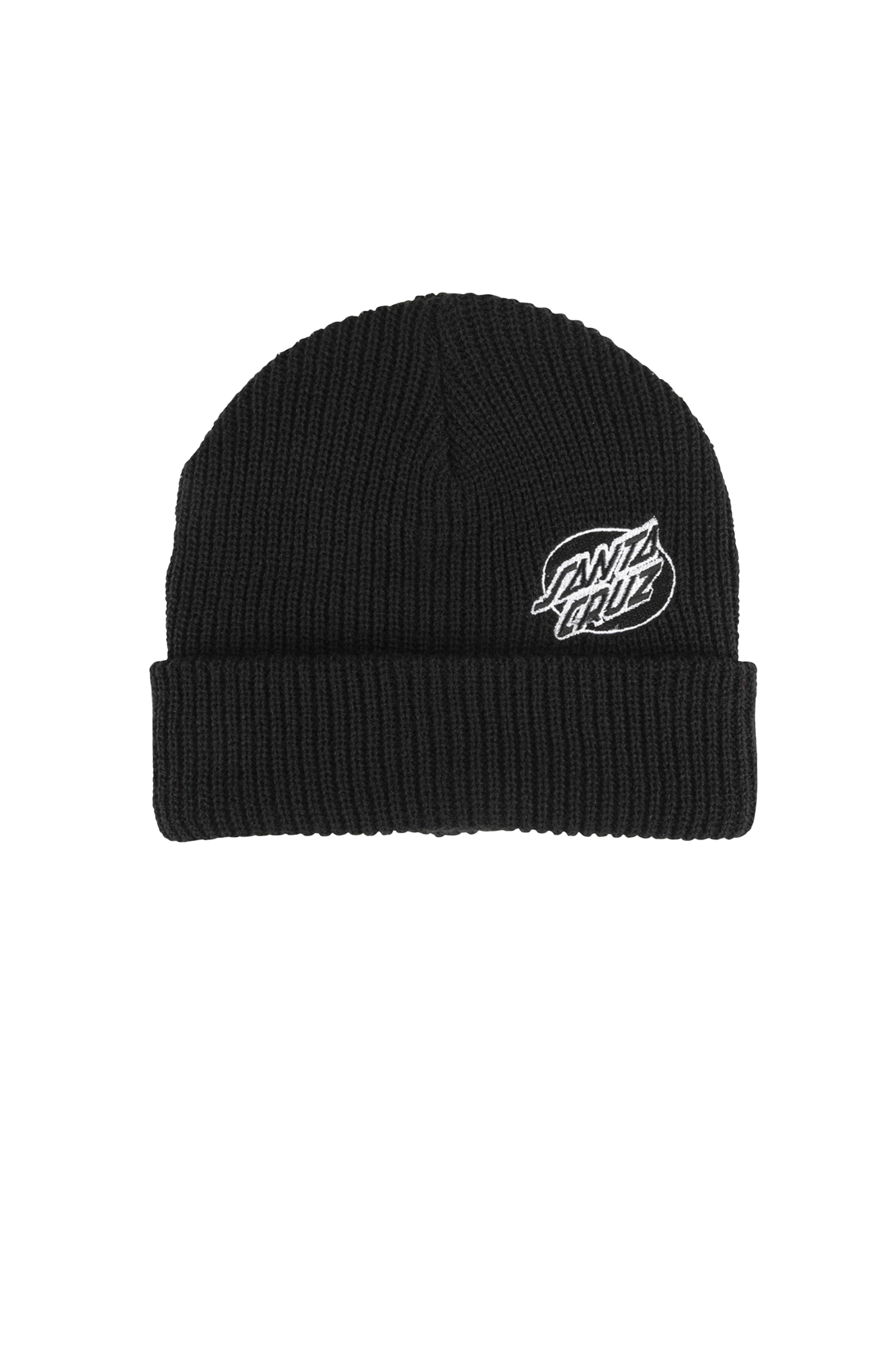 SANTA CRUZ Bonnet Mono Lined Oval Dot Beanie Noir