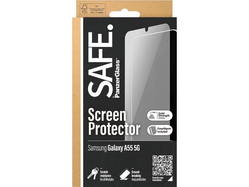 SAFE. Displayschutz Ultra Wide Fit Galaxy A55 5G Display-Schutzfolie für das Samsung Galaxy A55 5G