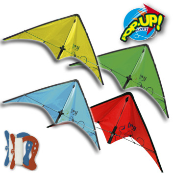 Rhombus pop-up stunt try vlieger assorti