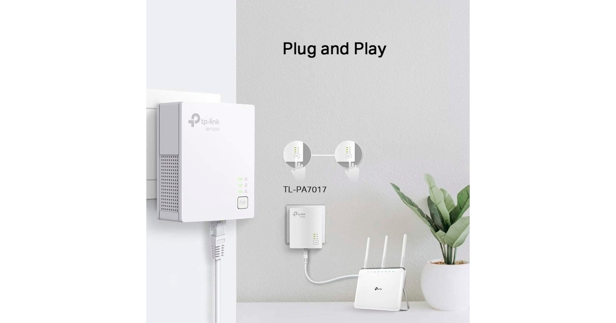 TP-LinkAV1000 Gigabit Powerline Starter Kit   (Wit)
