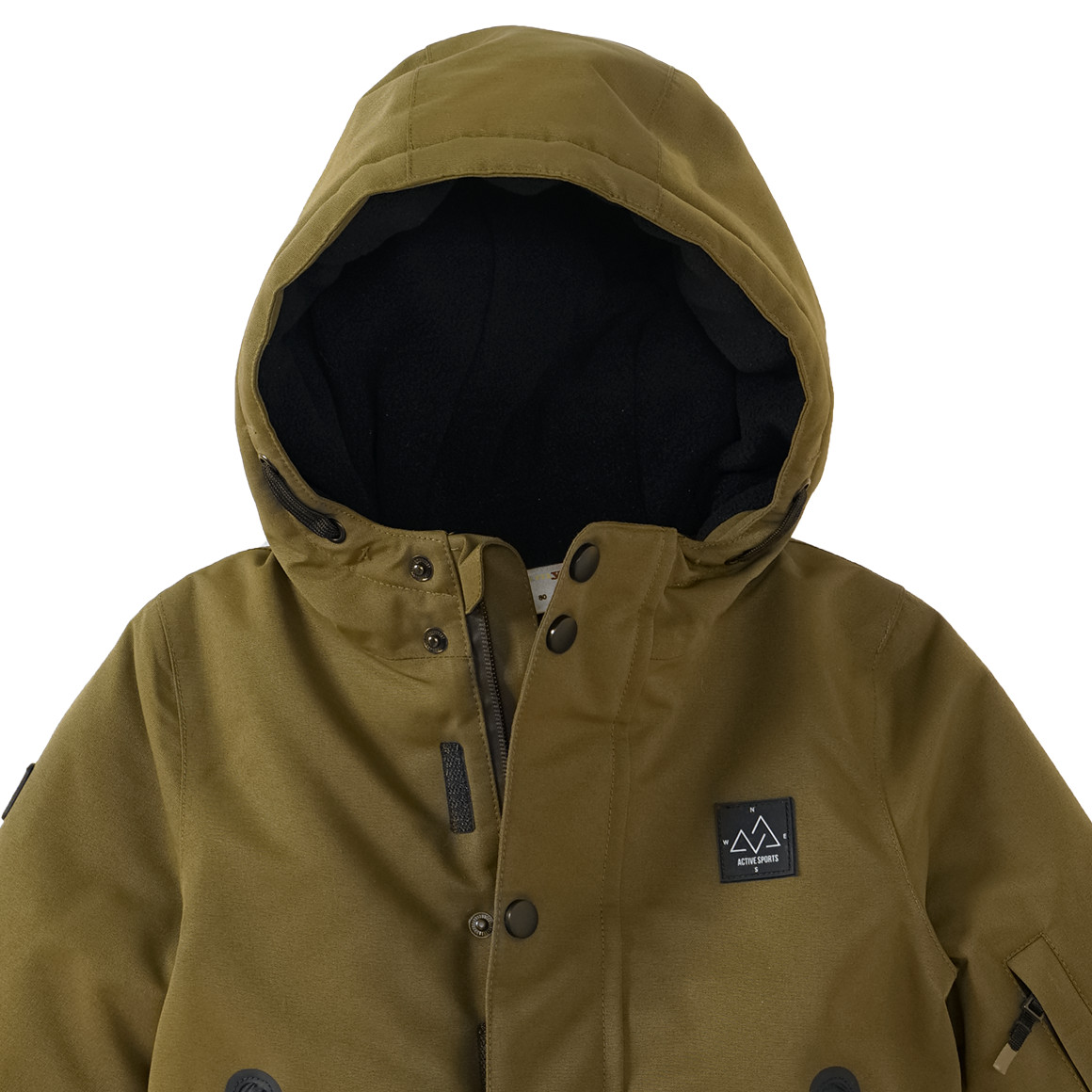 Topomini Baby Schneejacke in Unifarben oliv