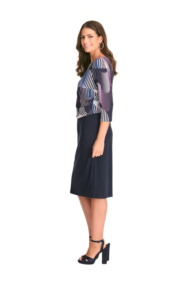 HERMANN LANGE Collection Druckkleid in 2-teiliger Optik