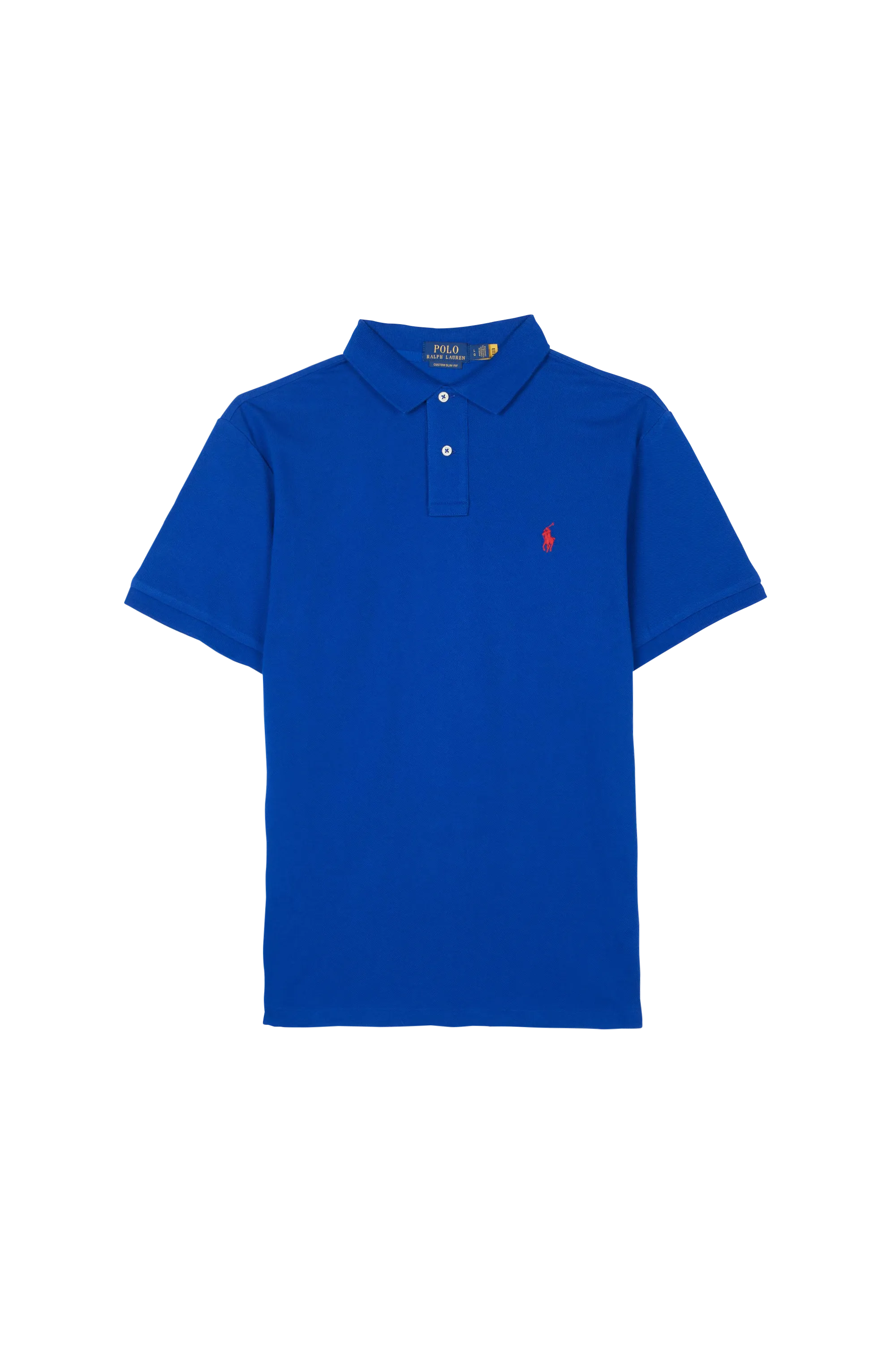 POLO RALPH LAUREN Polo manches courtes  Custom Slim Fit Mesh Polo Shirt Bleu