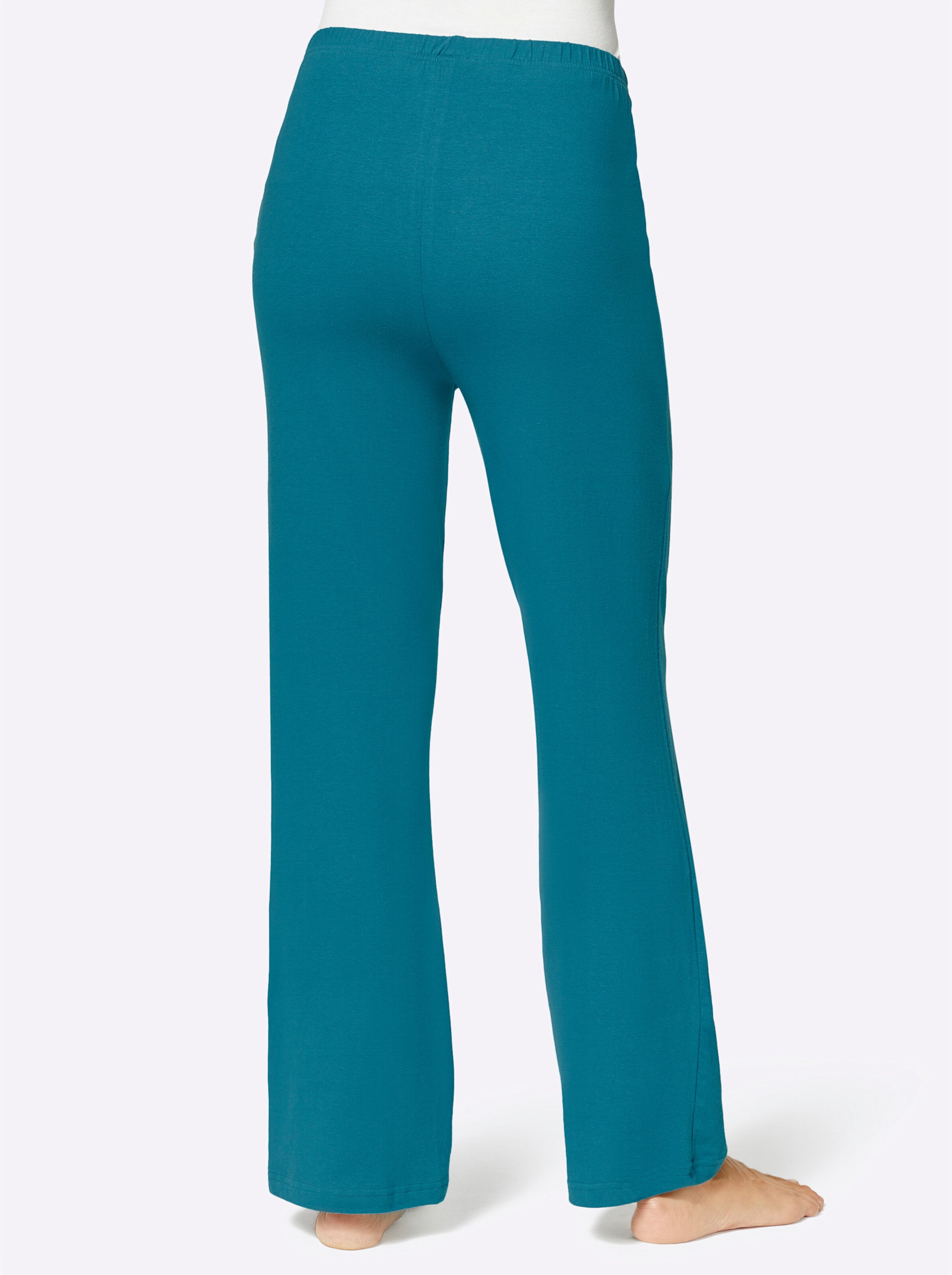 feel good Hose in aquapetrol + dunkeltaupe
